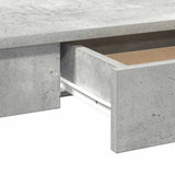 Desk Concrete Grey 100x45x75 cm Engineered Wood 860430