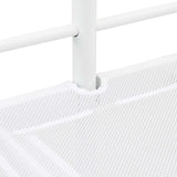 Kids'Loft Bed Frame with Slide White and Anthracite 42020780