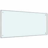Kitchen Backsplash 2 pcs White 100 x 50 cm Tempered Glass 3415423