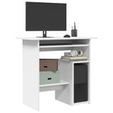 Desk White 80x45x74 cm Engineered Wood 801364