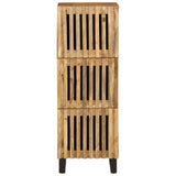 Highboard 40x34x110 cm Solid Wood Rough Mango 377579