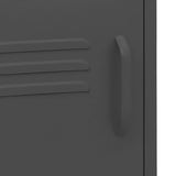 Nightstand Anthracite 35x35x51 cm Steel 336222