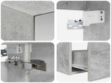 Bathroom Furniture Set 5 pcs Concrete Grey 3406754