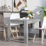 ZNTS Dining Table Grey Sonoma 140x74.5x76 cm Engineered Wood 815199