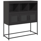Sideboard Black 100.5x39x107 cm Cold-rolled Steel 853416