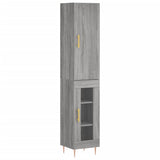 Highboard Grey Sonoma 34.5x34x180 cm Engineered Wood 3199039