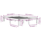 Bed Frame without Mattress 120x190cm Small Double 810335
