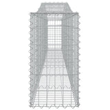 Arched Gabion Baskets 6 pcs 400x30x60/80 cm Galvanised Iron 3145804