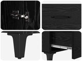 Sideboard Black Oak 69.5 x 34 x 90 cm Engineered Wood 880663