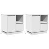 Bedside Cabinet 2 pcs White 50 x 34.5 x 50 cm Engineered wood 869579