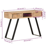 Desk 107x45x79 cm Solid Acacia Wood with Live Edges 323523