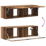 TV Wall Cabinet Old Wood 98 x 31 x 29.5 cm Engineered Wood 892245