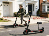 H9 Electric Scooter with Seat, 500W Peak 48V 15.6Ah, 10 Inch Vacuum Tire, Foldable Adult Commuter 21404006