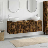 Bathroom Cabinet Set 3 pcs Smoked Oak 49.5 x 44.5 x 65 cm 3405692