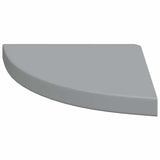 Floating Corner Shelves 2 pcs Grey 35x35x3.8 cm MDF 323923
