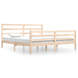 Bed Frame without Mattress Solid Wood Pine 200x200 cm 3105026