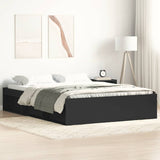 Bed Frame without Mattress Black 135x190 cm Double Double 3203909