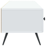 TV Cabinet with Drawer White 147 x 34.5 x 30 cm Engineered Wood 895625