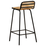 Bar Chairs 2 pcs Solid Mango Wood 321953