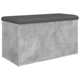 Storage Bench Concrete Grey 82x42x45 cm Engineered Wood 835050