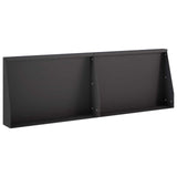 Retaining Wall 2 pcs 60 x 12 x 30 cm Steel Black 8015262