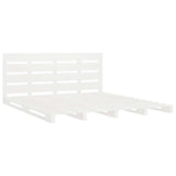 Bed Frame without Mattress White 140x190 cm Solid Wood Pine 3190506