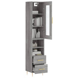 Highboard Grey Sonoma 34.5x34x180 cm Engineered Wood 3199295