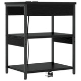 Bedside Cabinet 2 pcs Black Oak 41 x 31 x 51 cm Engineered Wood 859536