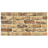 ZNTS 3D Wall Panels with Dark Sand Brick Design 10 pcs EPS 147202