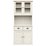 Highboard VIGO White 78x40x175 cm Solid Wood Pine 3188302