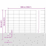 Wild Fence with Posts 50 x 1.2 m 3337151