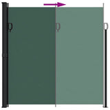 Retractable Side Awning Dark Green 200x500 cm 4004470