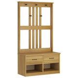 Hall Tree SANDNES 87x40x159.5cm Solid Wood Pine 4010491