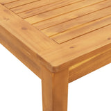 Garden Dining Table 110x110x75 cm Solid Wood Acacia 366369
