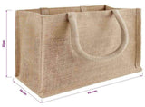 Jute Handbags 50 pcs Natural 26 x 22 x 14 cm 100% Tossa Jute 42012274