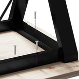 Dining Table Legs Y-Frame 80x40x73 cm Steel 357933