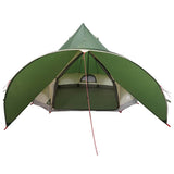 Teepee Tent 3-Person Green and Grey 312 x 312 x 197 cm 42004008
