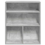 ZNTS Book Cabinet Concrete Grey 60x30x71.5 cm Engineered Wood 860313