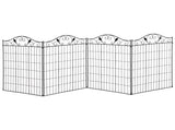 Garden Decorative Fence 4 Panels 44in x 12ft Metal Wire Landscape Border Edging T3398P315396