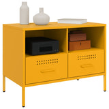 TV Cabinets 2 pcs Mustard Yellow 68x39x50.5 cm Steel 843049