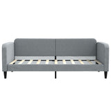 Day Bed without Mattress Light Grey 90x190 cm Single Fabric 354046