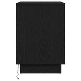 Bedside Cabinet with Drawer 2 pcs Black Oak 50 x 34.5 x 50 cm 869581