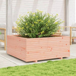 ZNTS Garden Planter 110x110x49.5 cm Solid Wood Douglas 3282547