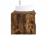 Bathroom Furniture Set 2 pcs Smoked Oak Engineered Wood 3404109
