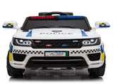 Dual Drive 12V 7Ah Police Car with 2.4G Remote Control White 06749268