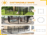 80cm 8 Panels Heavy Duty Dog Pen, Pet Playpen for Indoors, Outdoors, Small, Medium Dogs T3398P376296