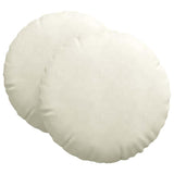 Seat Cushions 2 pcs Cream 80 x 29 cm Velvet 42014257