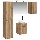 Bathroom Cabinet Set 5 pcs Artisan Oak Engineered Wood 3407342