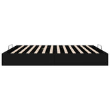 Ottoman Bed Frame Black King Size Faux Leather 3403066