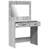 Dressing Table Grey Sonoma 78.5 x 41 x 135 cm Engineered Wood 865033